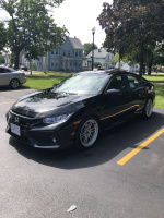 2017 Honda Civic with 18x9.5 wheels