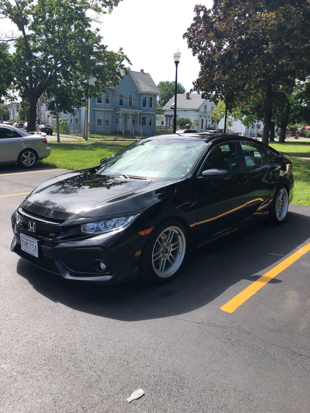 2017 Honda Civic with 18x9.5 wheels