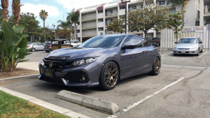 2018 Honda Civic with 18x8 wheels