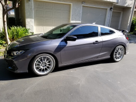 2018 Honda Civic with 18x8.5 wheels