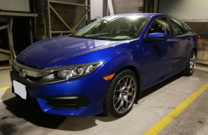 2018 Honda Civic with 18x8.5 wheels