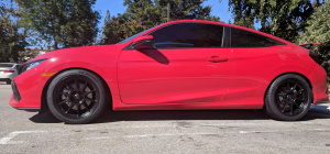 2018 Honda Civic with 18x8.5 wheels