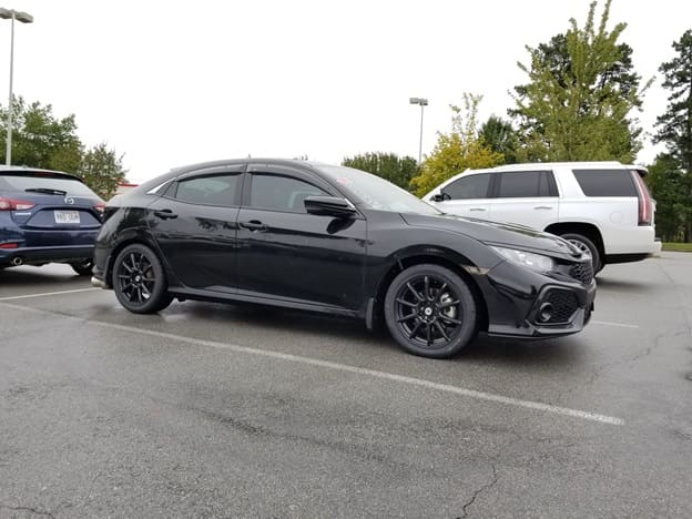 2017 Honda Civic with 17x7.5 wheels