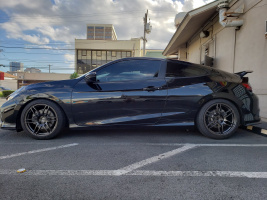 2017 Honda Civic with 18x9 TS6R wheels