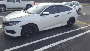 2016 Honda Civic with 18x8 wheels
