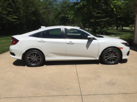 2018 Honda Civic with 18x8 wheels