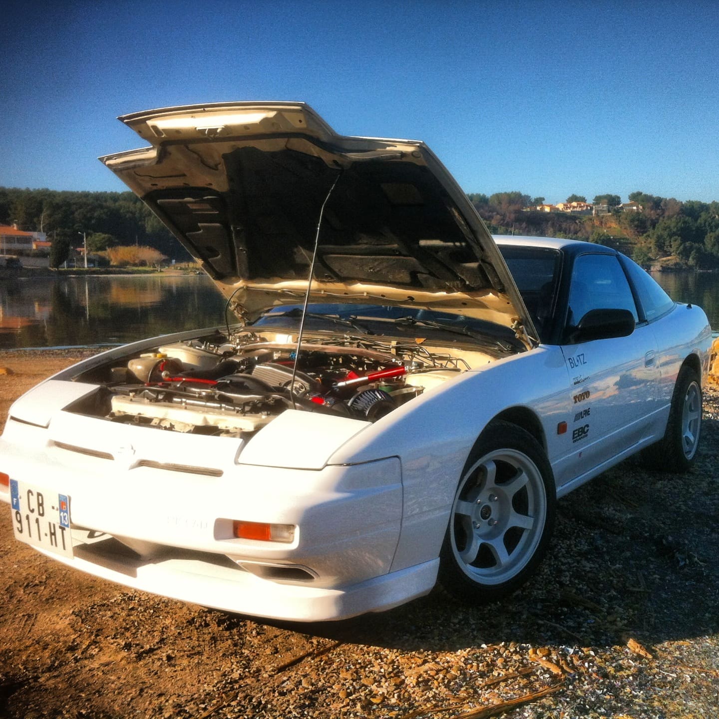 1989 Nissan S13 with 16x8 Rota Grid Drift wheels