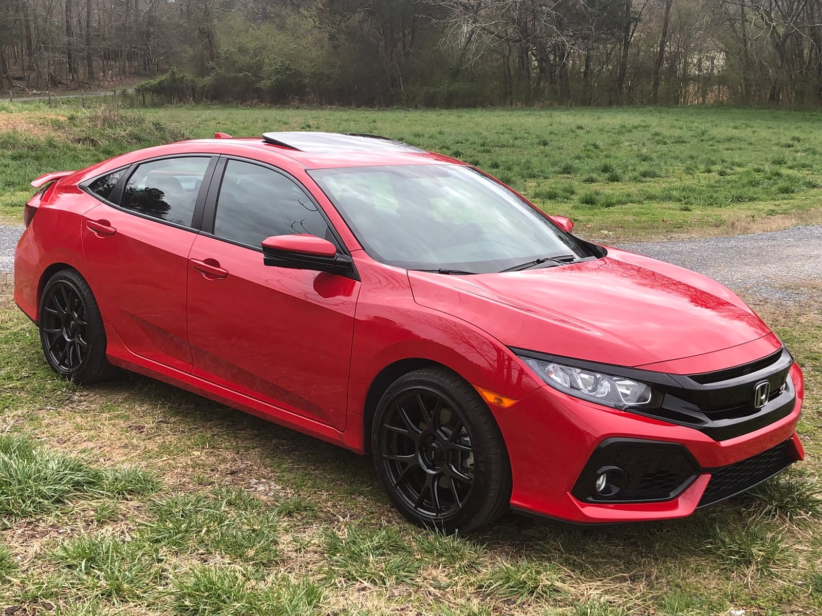 2018 Honda Civic with 18x8.5 wheels