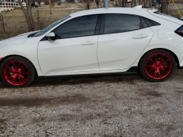 2019 Honda Civic with 18x8 wheels
