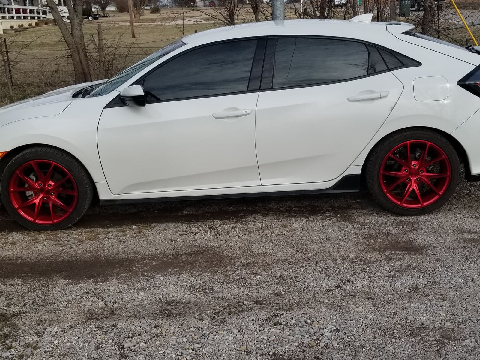 2019 Honda Civic with 18x8 wheels