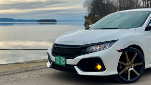 2017 Honda Civic with 19x8.5 wheels