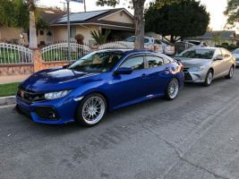 2019 Honda Civic with 18x9.5 wheels