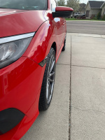 2016 Honda Civic with 18x8 wheels