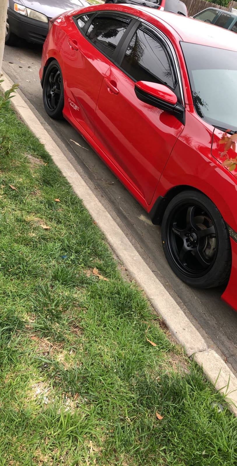 2016 Honda Civic with 18x8 wheels