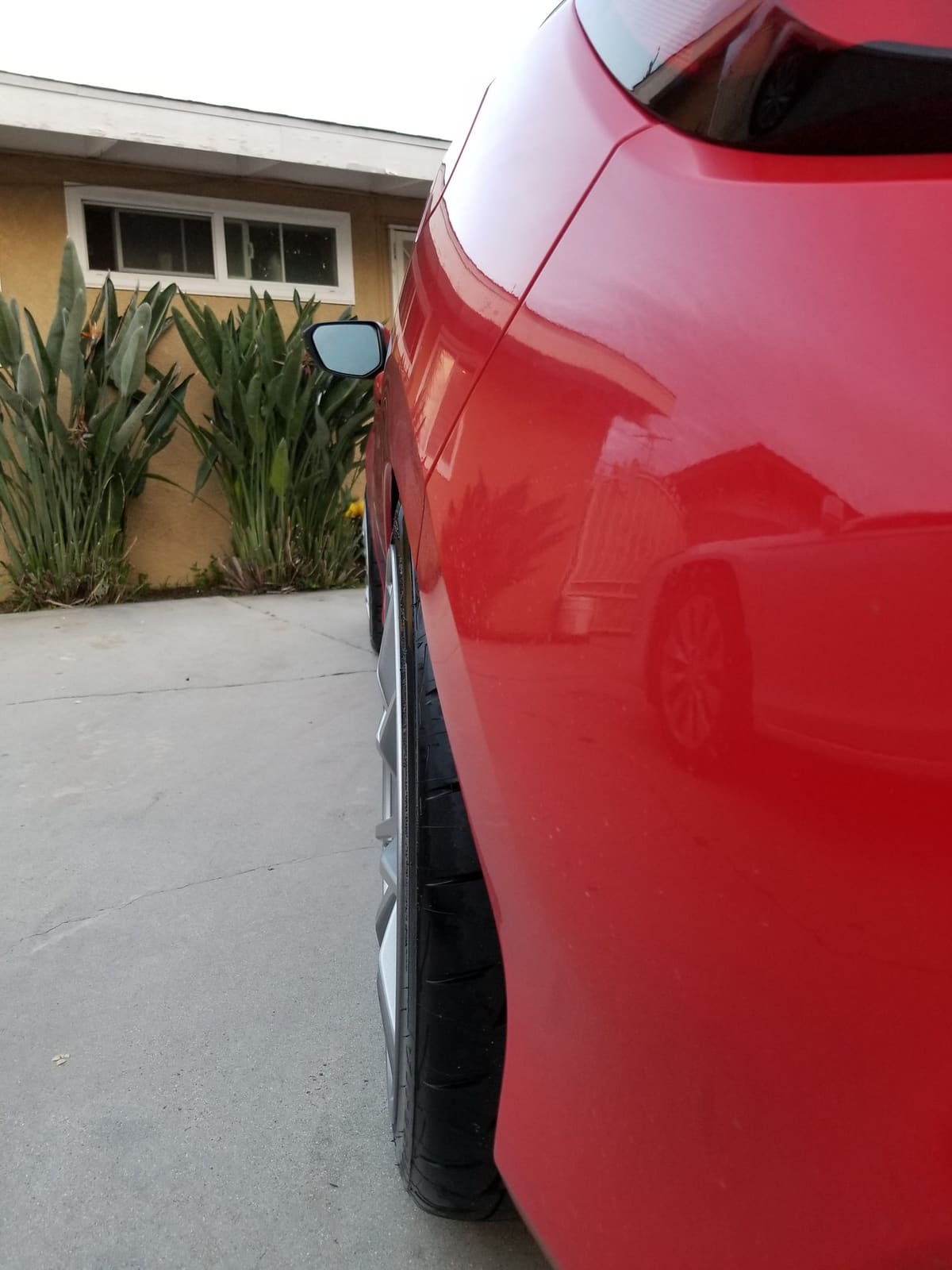 2017 Honda Civic with 18x8.5 wheels