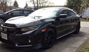 2019 Honda Civic with 18x8.5 wheels