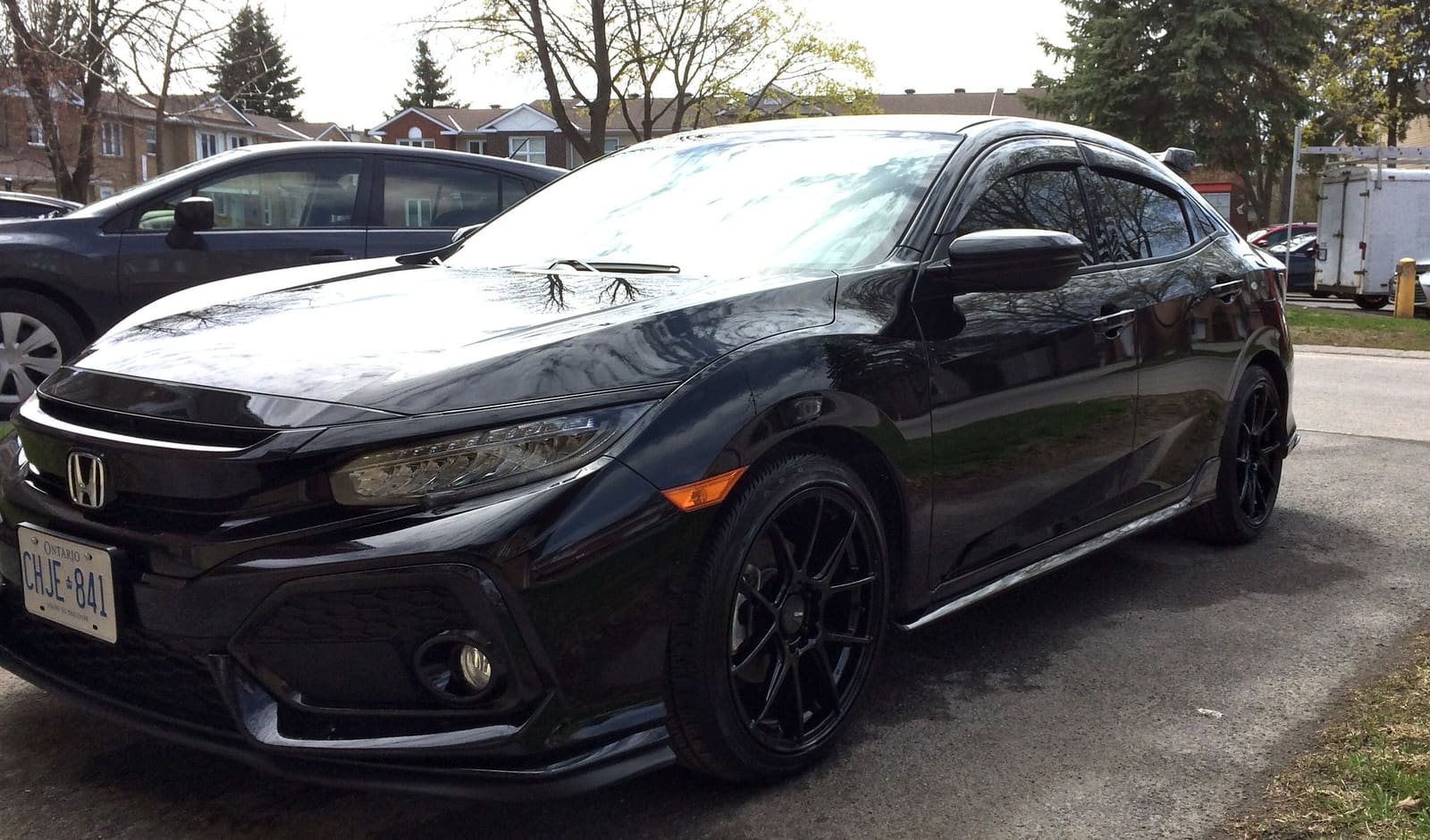 2019 Honda Civic with 18x8.5 wheels