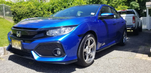 2019 Honda Civic with 18x8.5 wheels