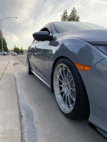2018 Honda Civic with 18x9.5 wheels