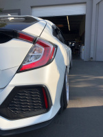 2017 Honda Civic with 18x9.5 wheels