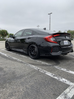 2019 Honda Civic with 18x8.5 wheels