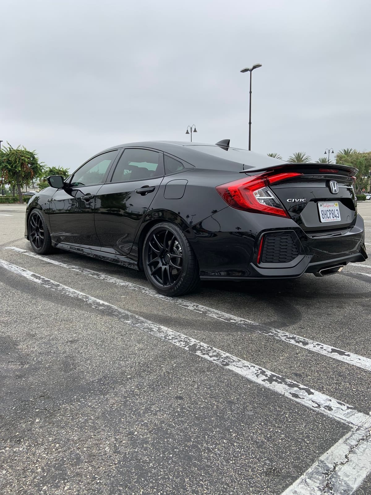 2019 Honda Civic with 18x8.5 wheels