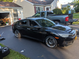 2016 Honda Civic with 18x8.5 wheels