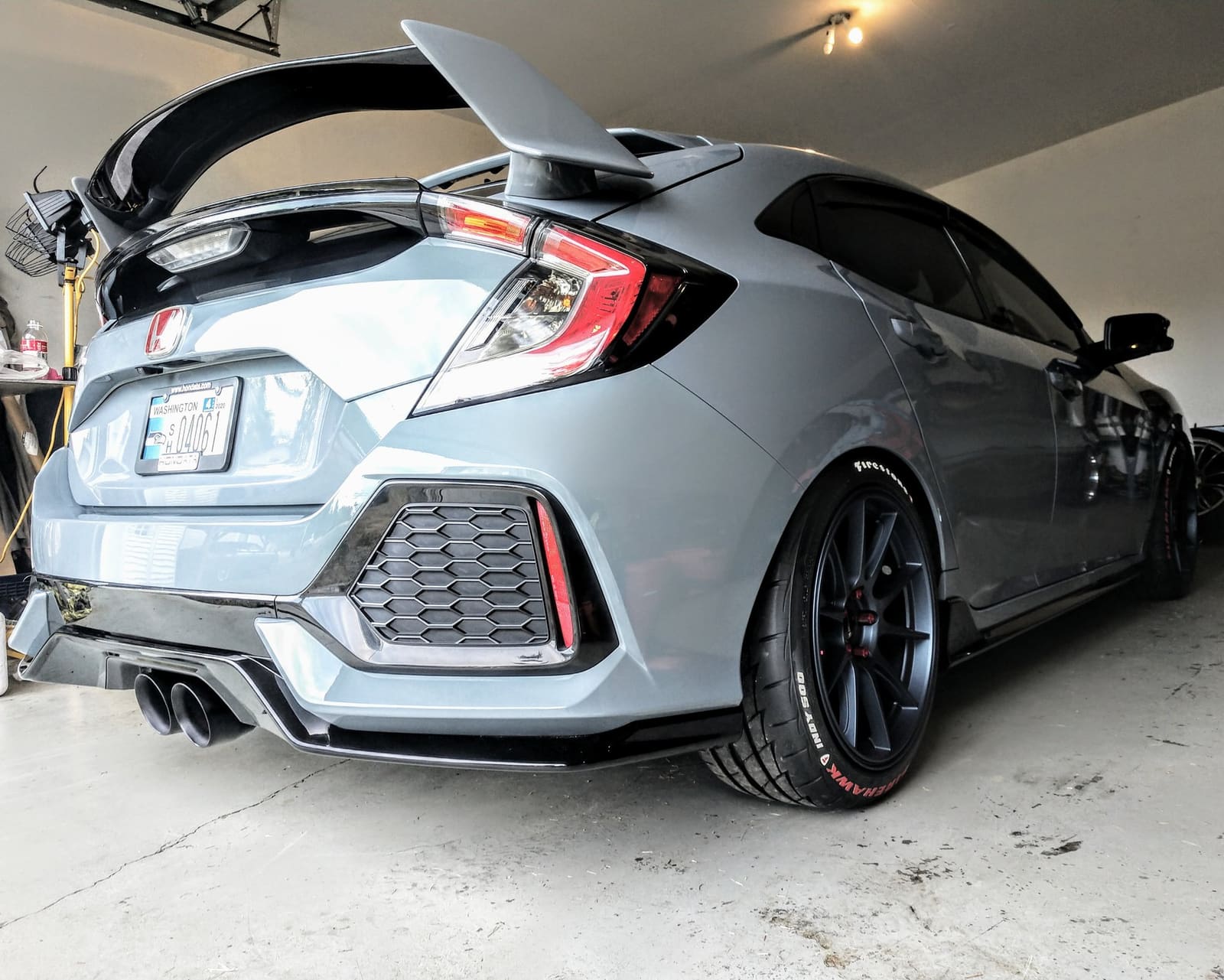 2017 Honda Civic with 18x9.5 wheels
