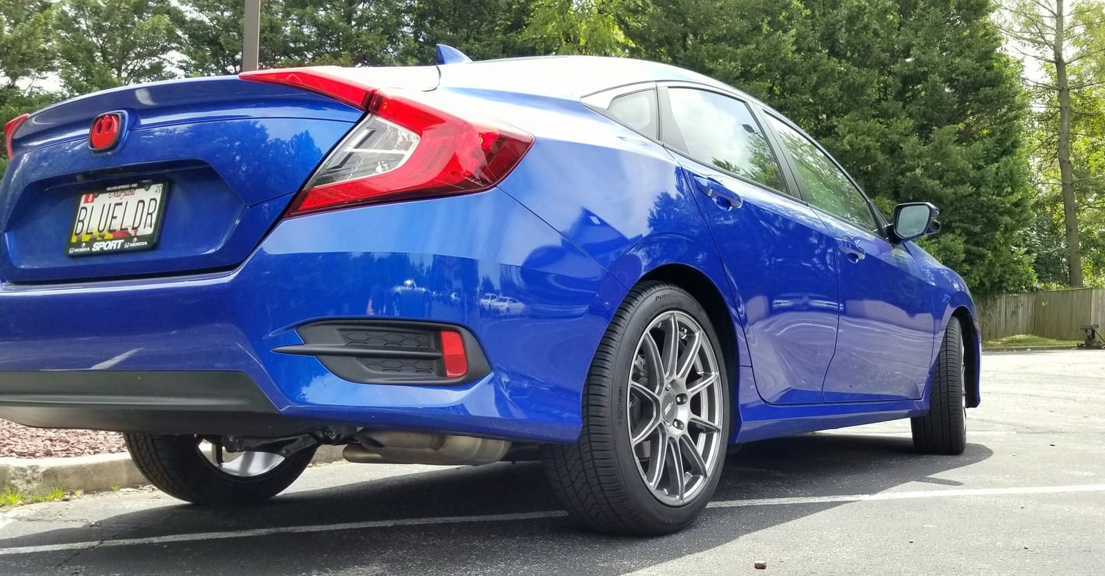 2018 Honda Civic with 18x8 wheels