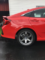 2019 Honda Civic with 18x8.5 wheels