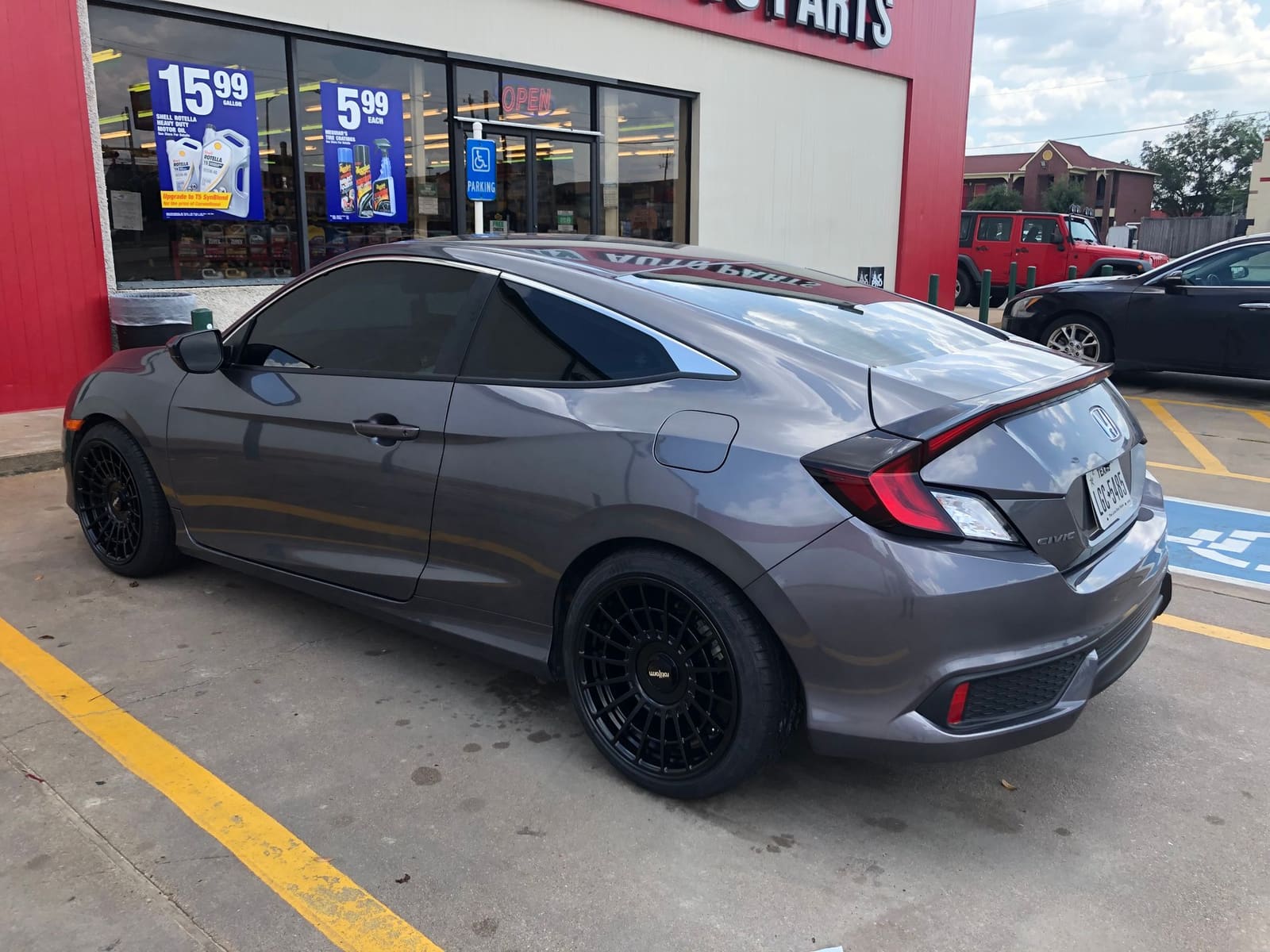 2018 Honda Civic with 18x9.5 R-142 wheels