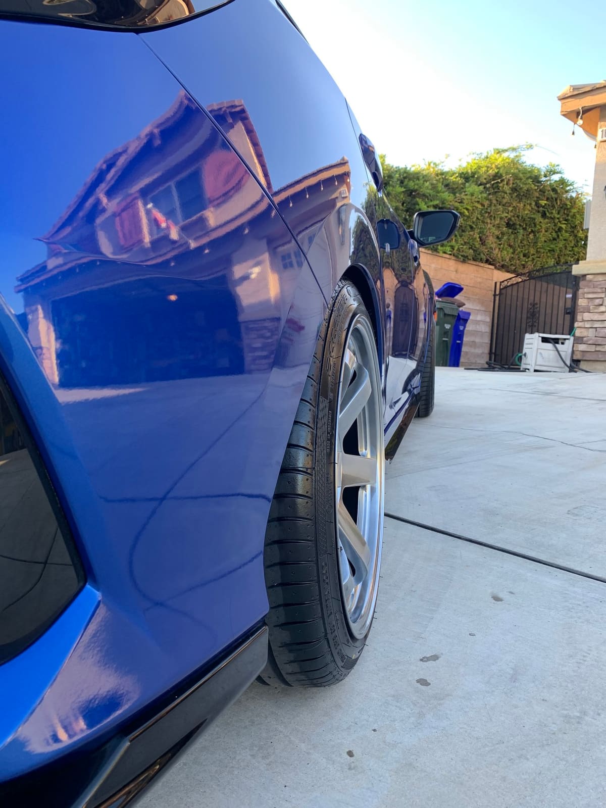 2017 Honda Civic with 18x9.5 wheels
