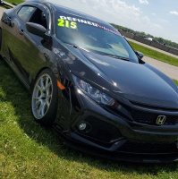 2017 Honda Civic with 18x9.5 wheels