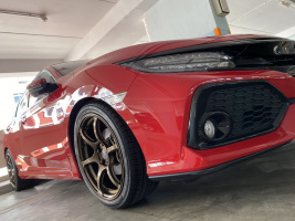 2019 Honda Civic with 18x8 wheels