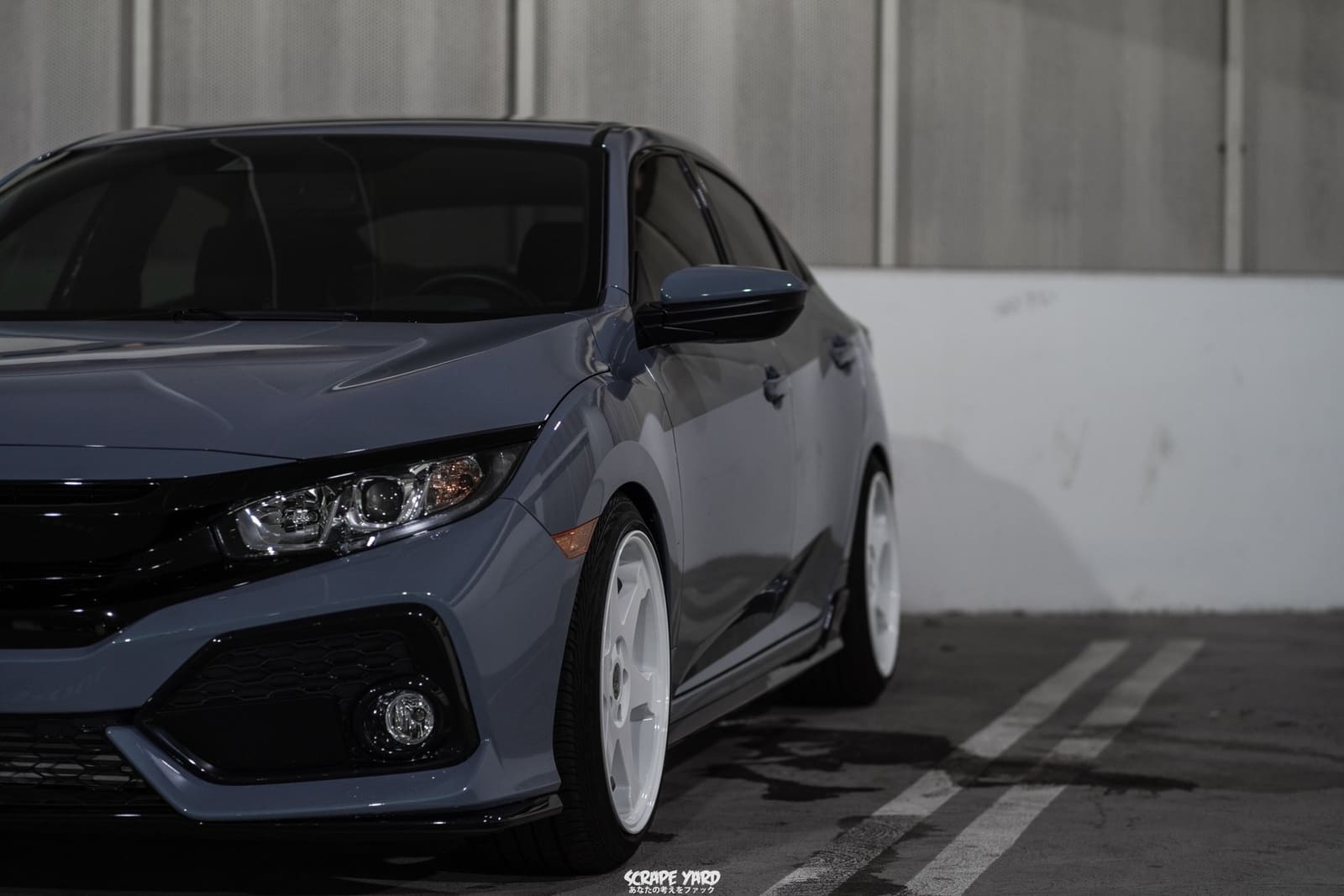 2019 Honda Civic with 18x9.5 wheels