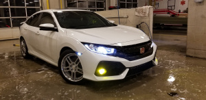 2019 Honda Civic with 18x8.5 GT10 wheels