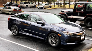 2016 Honda Civic with 17x7.5 wheels