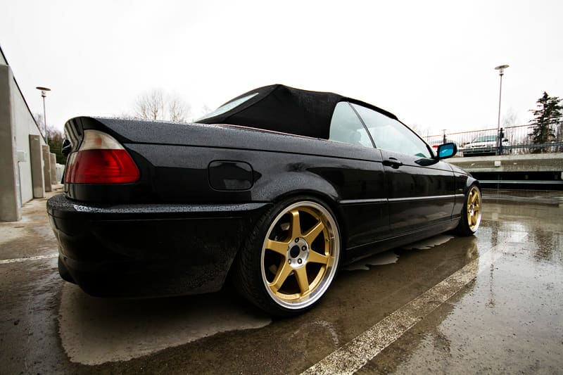 2001 BMW 330 with 19x8.5 - - wheels