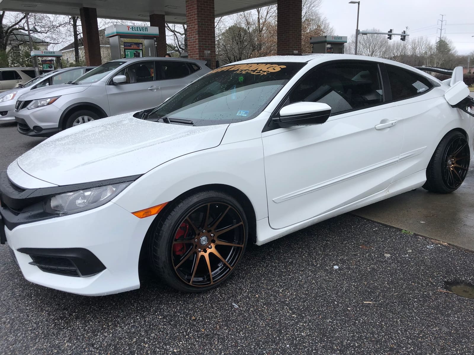 2016 Honda Civic with 18x9 wheels