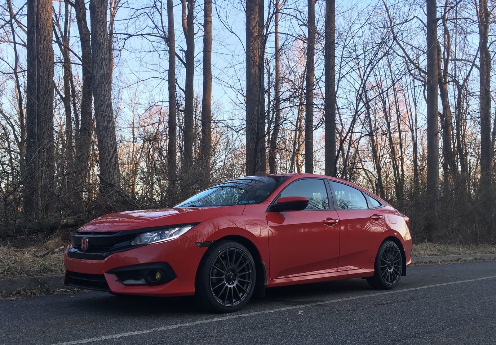 2016 Honda Civic with 18x8 wheels