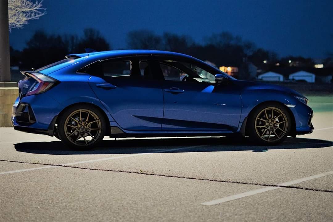 2020 Honda Civic with 18x8.5 wheels