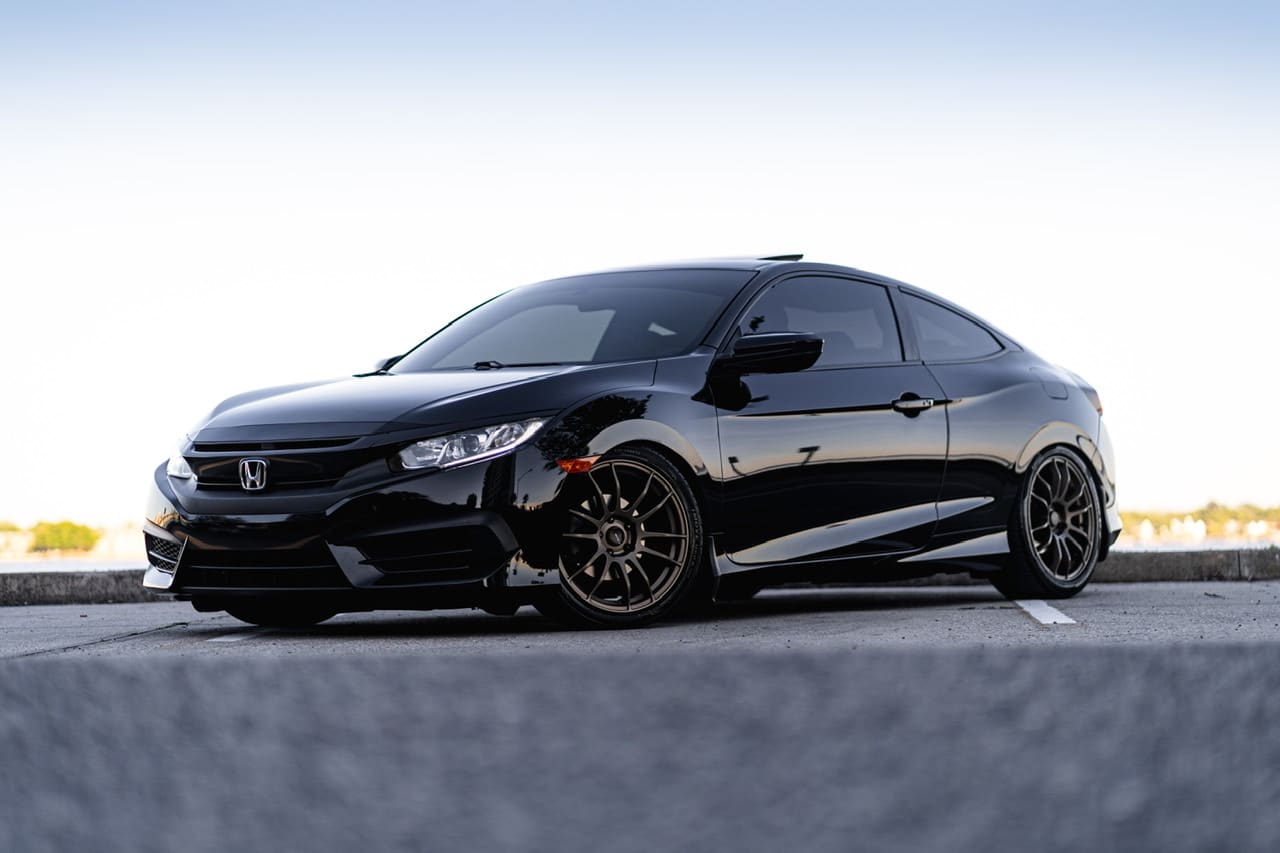 2017 Honda Civic with 18x8.5 wheels
