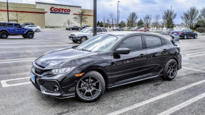 2018 Honda Civic with 18x9.5 wheels