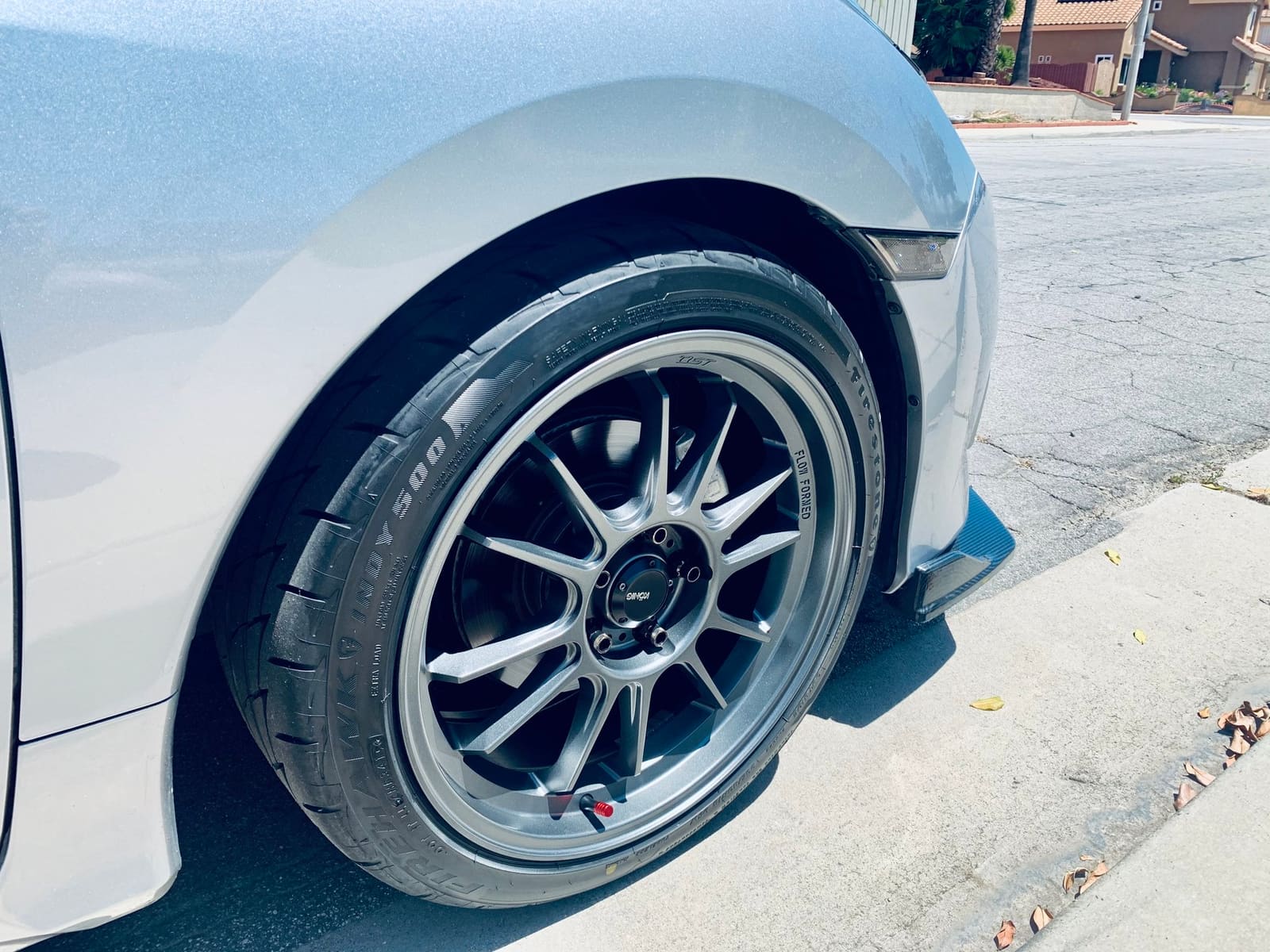2017 Honda Civic with 18x8.5 wheels