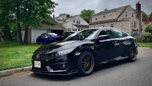 2020 Honda Civic with 18x8.5 wheels