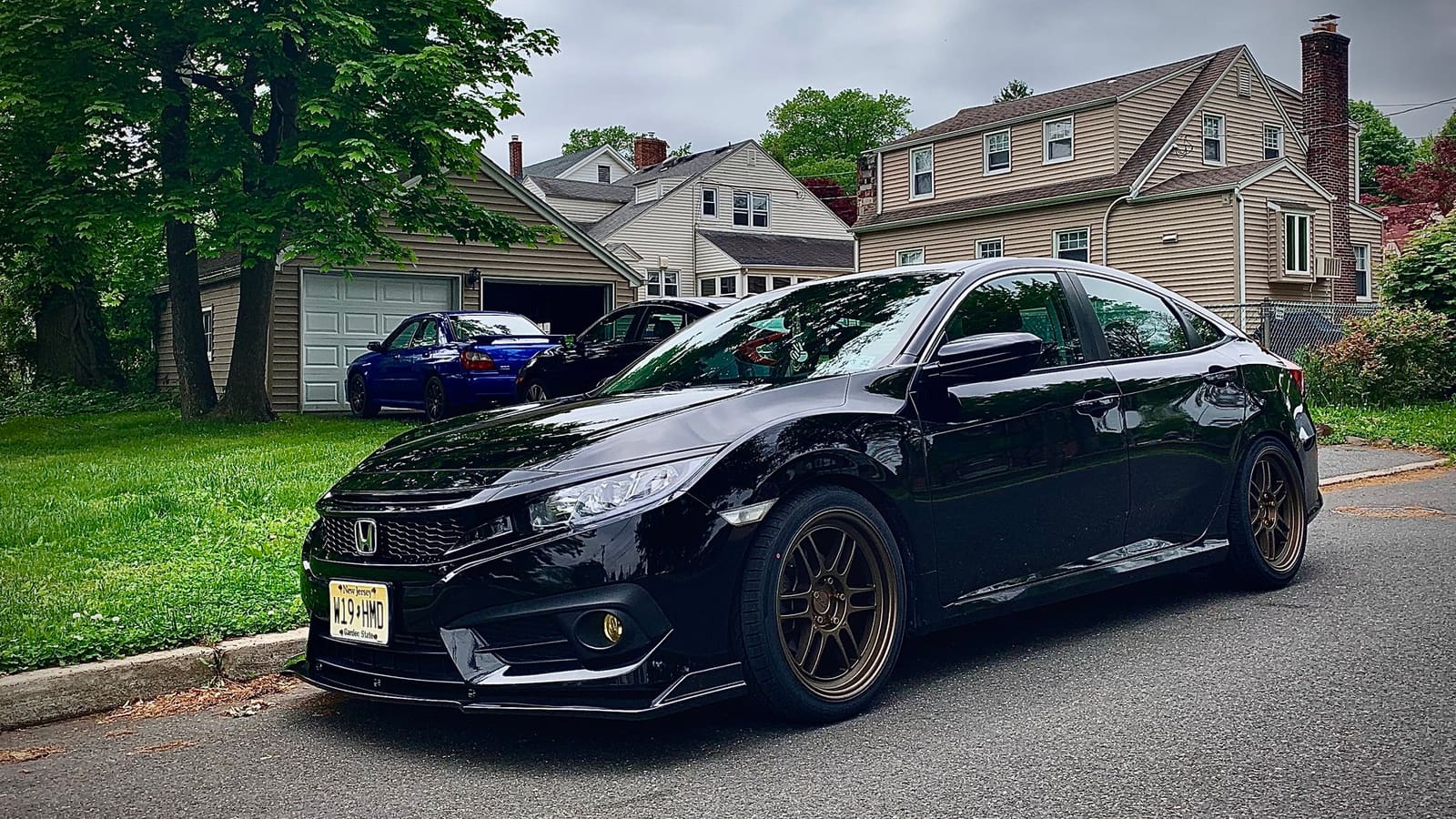 2020 Honda Civic with 18x8.5 wheels
