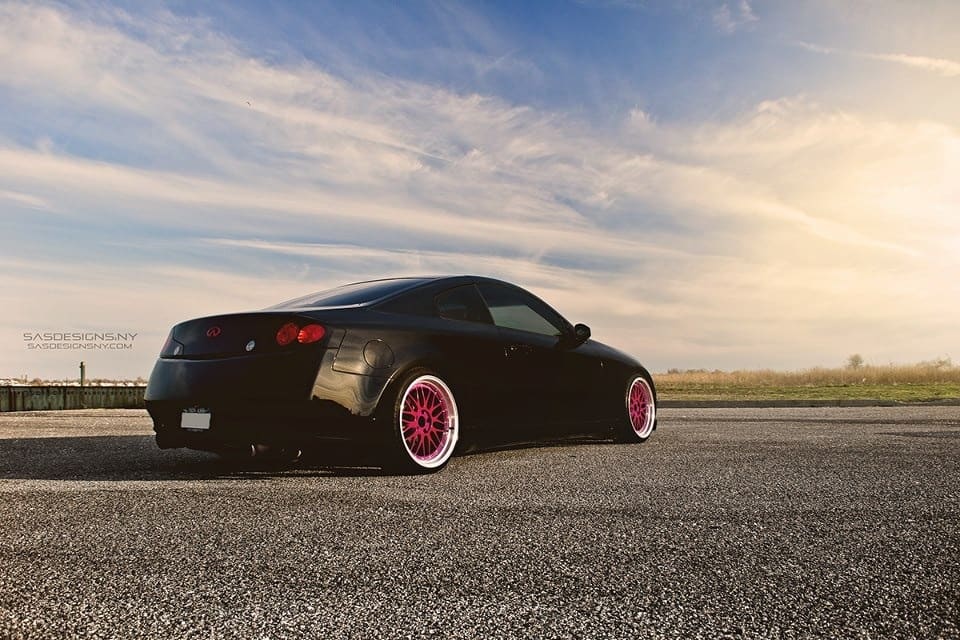 2004 Infiniti G35 with 19x9.5 Varrstoen Es1 wheels