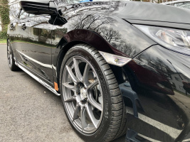 2017 Honda Civic with 18x8.5 wheels