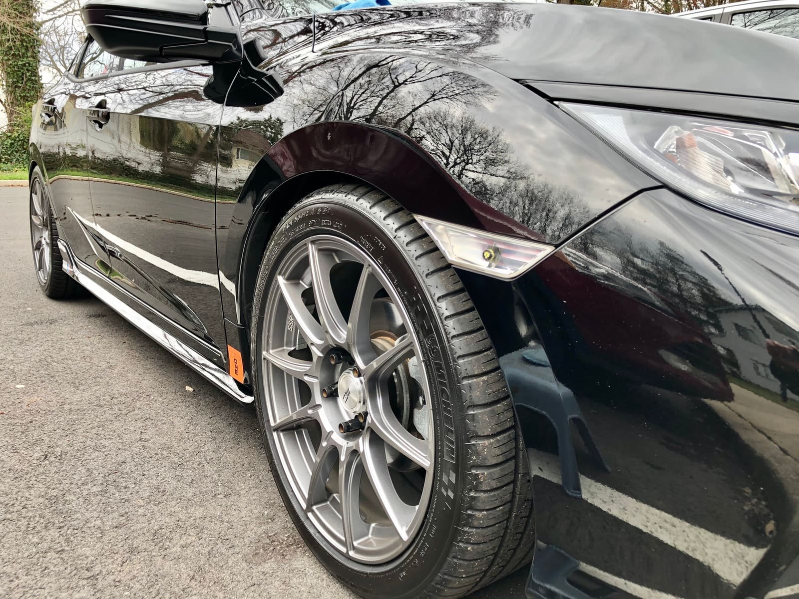 2017 Honda Civic with 18x8.5 wheels