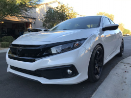 2019 Honda Civic with 18x8.5 wheels